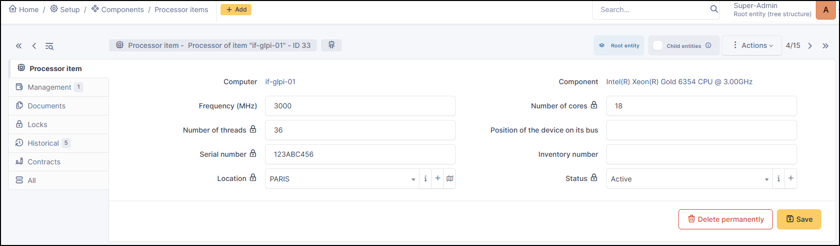 Processor component updating