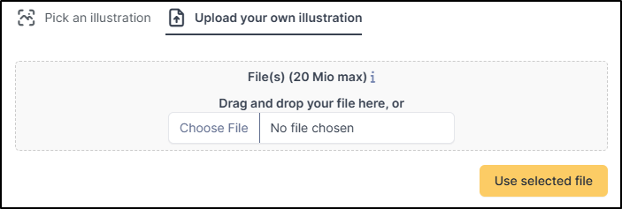 Add a custom illustration