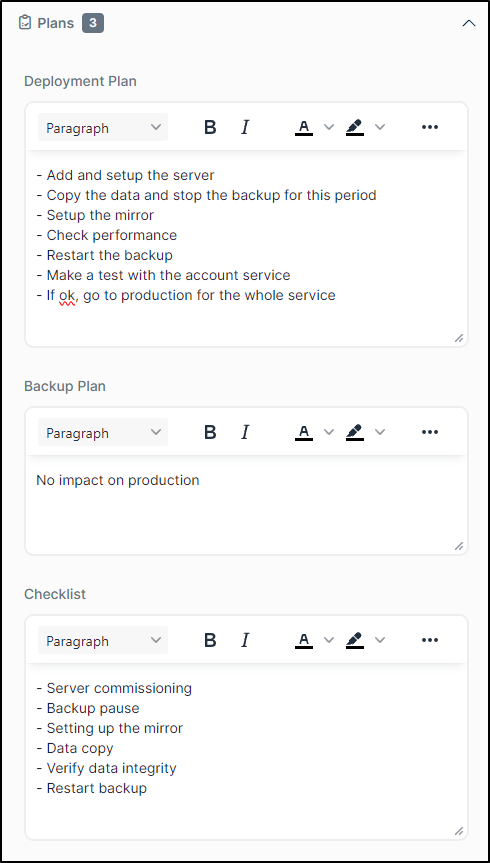 View changes plans