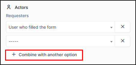 Combine option with another option
